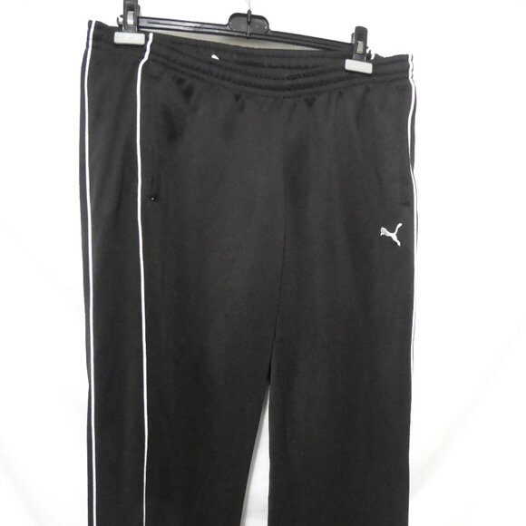 PUMA | xl - extra large | Black Exercise - Running Pants | White Stripe Sides - Picture 6 of 16